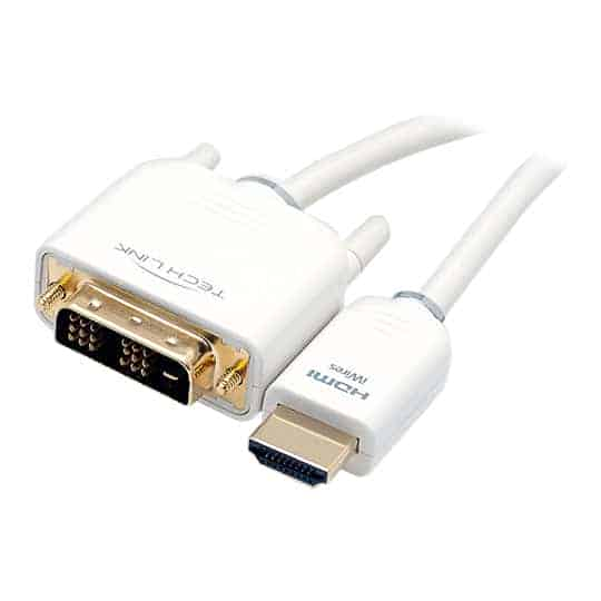 iWires HDMI to DVI-D Dual Link Premium Cable 2M White